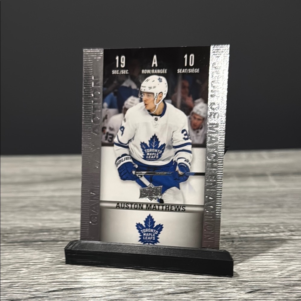 NHL | Upper Deck Tim Hortons Game Day Action: Auston Matthews (2019) - Card